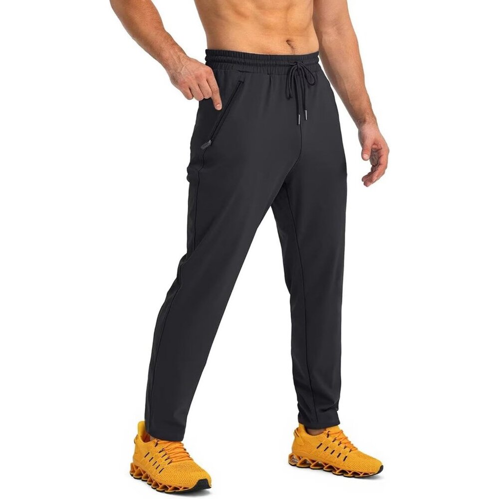 Men's Yellow Non Slip Lightweight Workout Breathable Mesh Fashion Sneakers - Picture 7 of 7